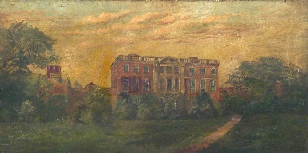 Osmaston Hall, Derby, by Unknown, oil, 1837