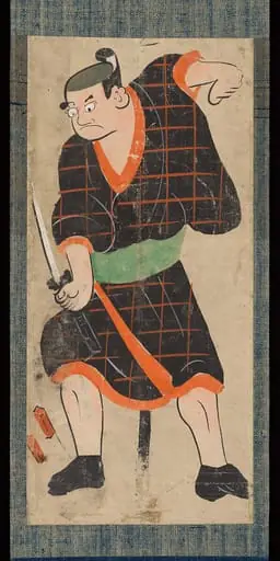 布袋市右衛門図大津絵|Ōtsu-e of Kabuki Actor Playing Hotei Ichiemon, by Unknown, 1716