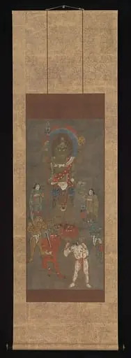 青面金剛夜叉図大津絵|Ōtsu-e of Shōmen Kongōyasha (Vajrayaksha), by Unknown
