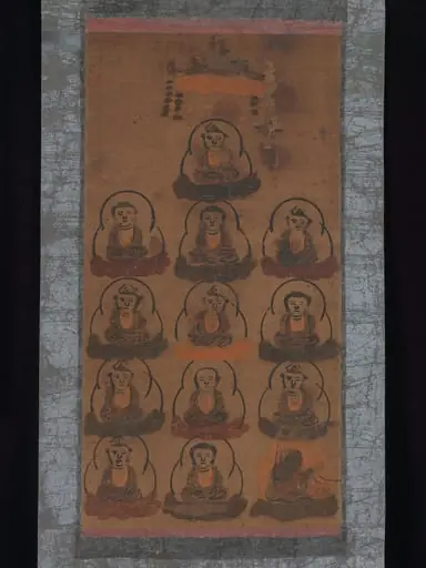 十三仏図大津絵|Ōtsu-e of Thirteen Buddhist Deities, by Unknown