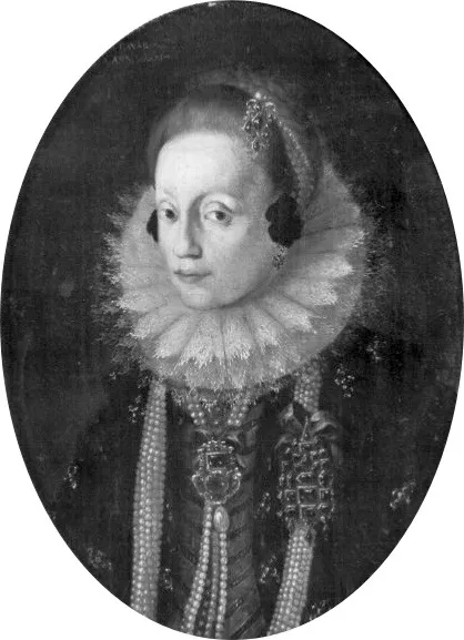 Oval portrait of Magdalene of Bavaria (1587–1628)., by Unknown, oil, 1620