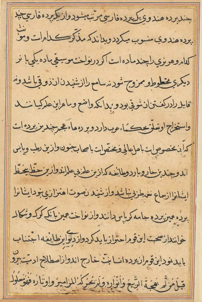 Page from Tales of a Parrot (Tuti-nama): text page, by Unknown