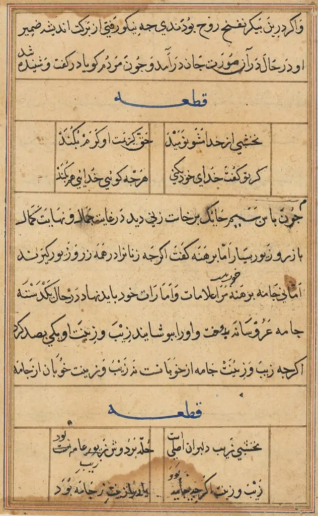 Page from Tales of a Parrot (Tuti-nama): text page, by Unknown