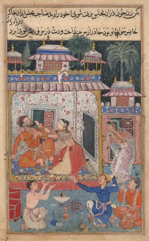 Page from Tales of a Parrot (Tuti-nama): text page, by Unknown