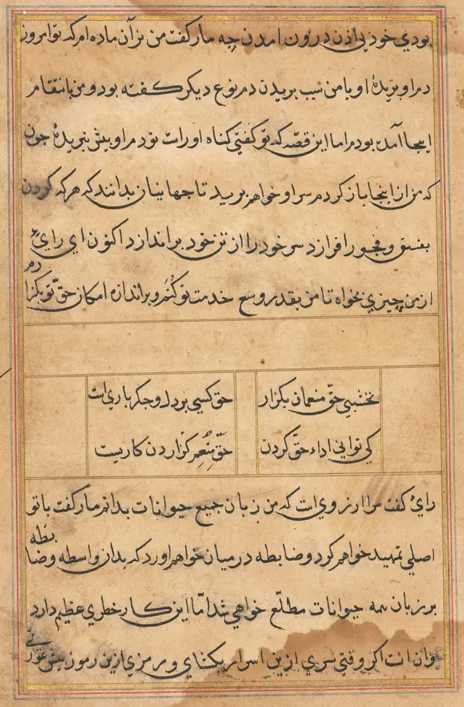 Page from Tales of a Parrot (Tuti-nama): text page, by Unknown