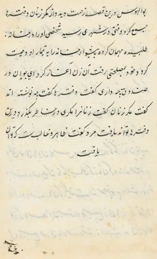 Page from Tales of a Parrot (Tuti-nama): text page, by Unknown, 1560
