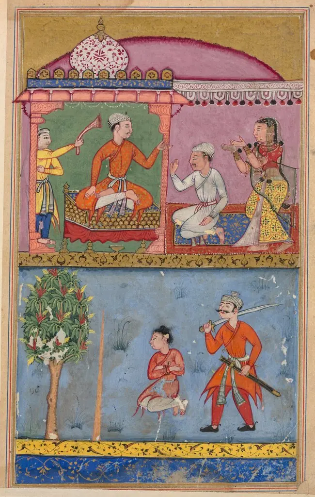 Page from Tales of a Parrot (Tuti-nama): text page, by Unknown