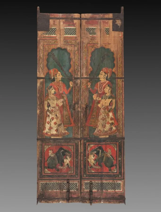 Pair of Painted Doors, by Unknown, unspecified, 1820