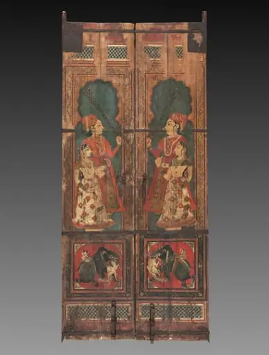 Pair of Painted Doors, by Unknown