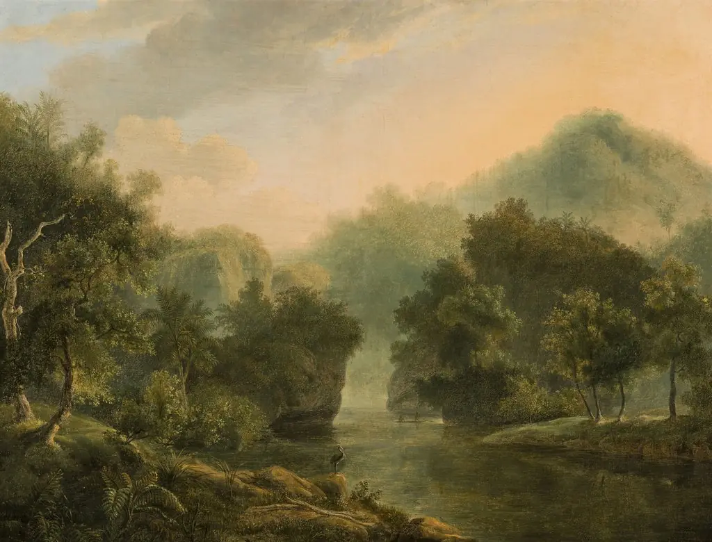 Paisagem com rio e floresta (atribuído), by Unknown