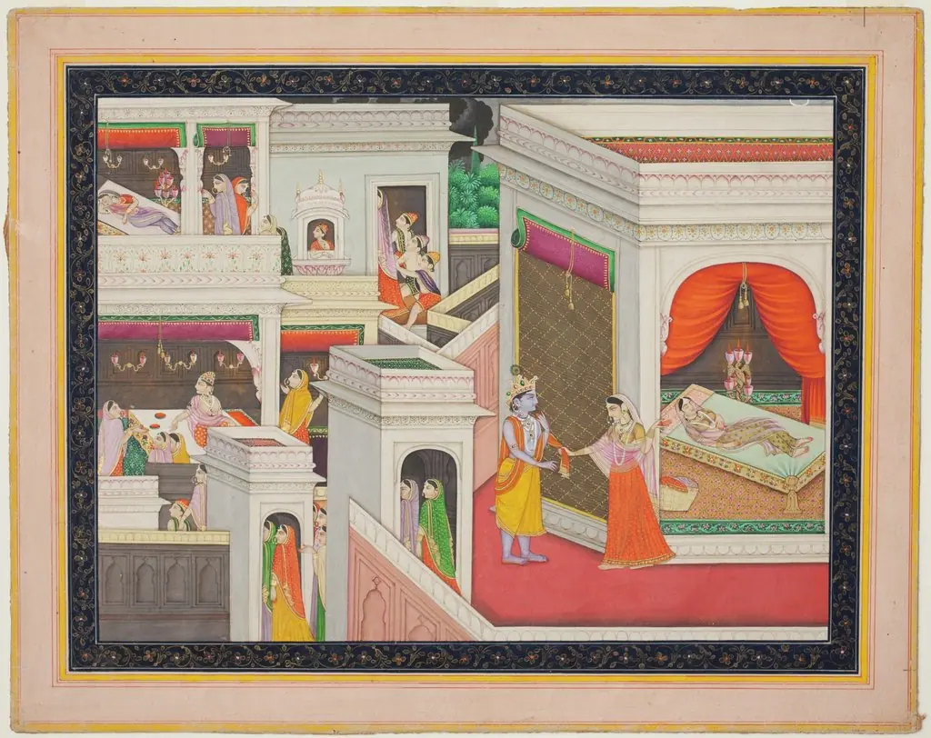 Palace Scene at Night, by Unknown
