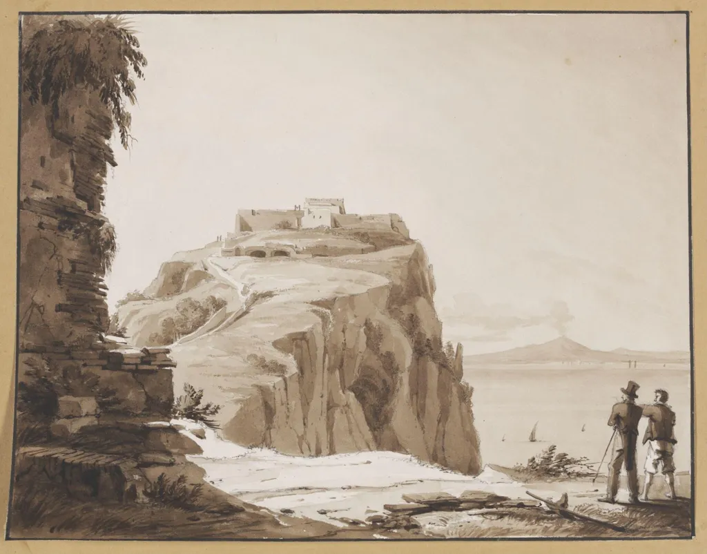 Palais de Tibere a Capri, by Unknown, 1850