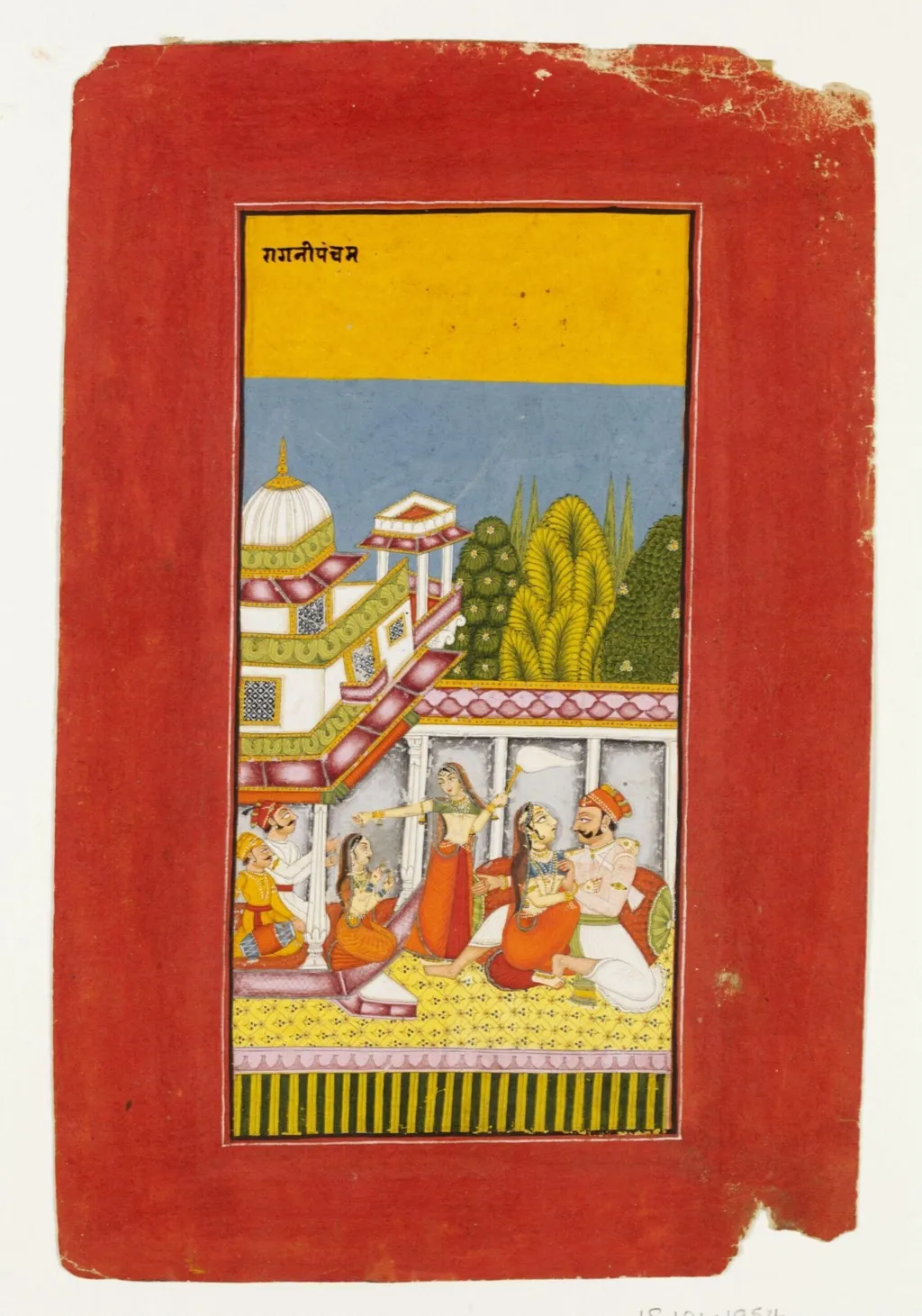 Pancham Ragini, by Unknown, paint, 1700