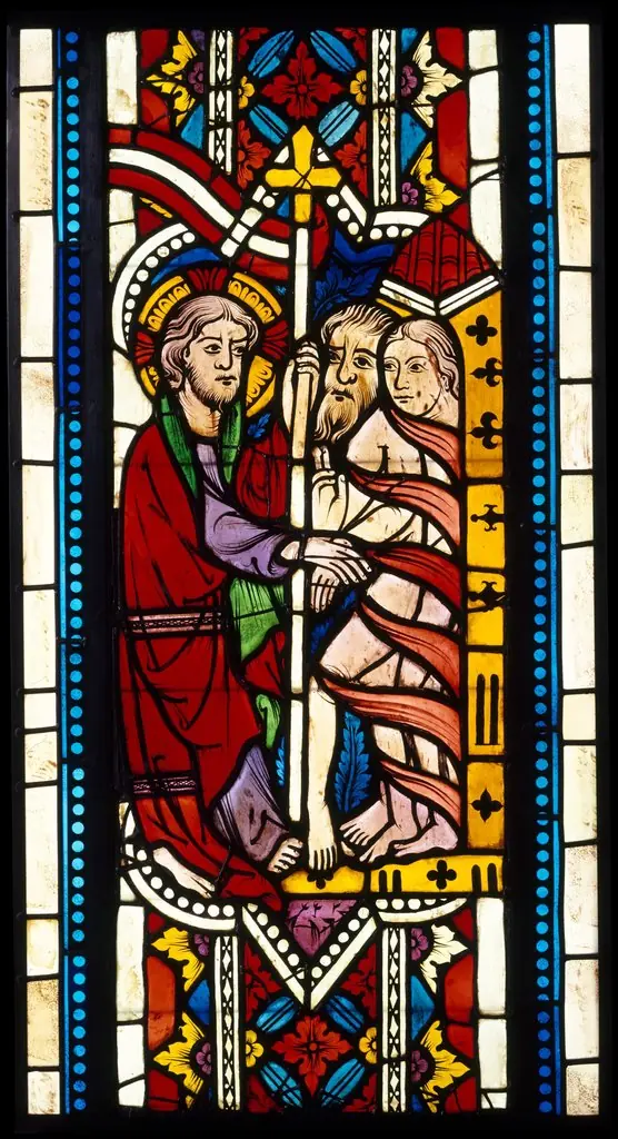 Panel with the Harrowing of Hell, by Unknown