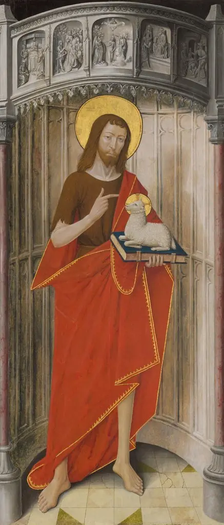 Panels from the High Altar of the Charterhouse of Saint-Honoré, Thuison-les-Abbeville: Saint John the Baptist, by Unknown