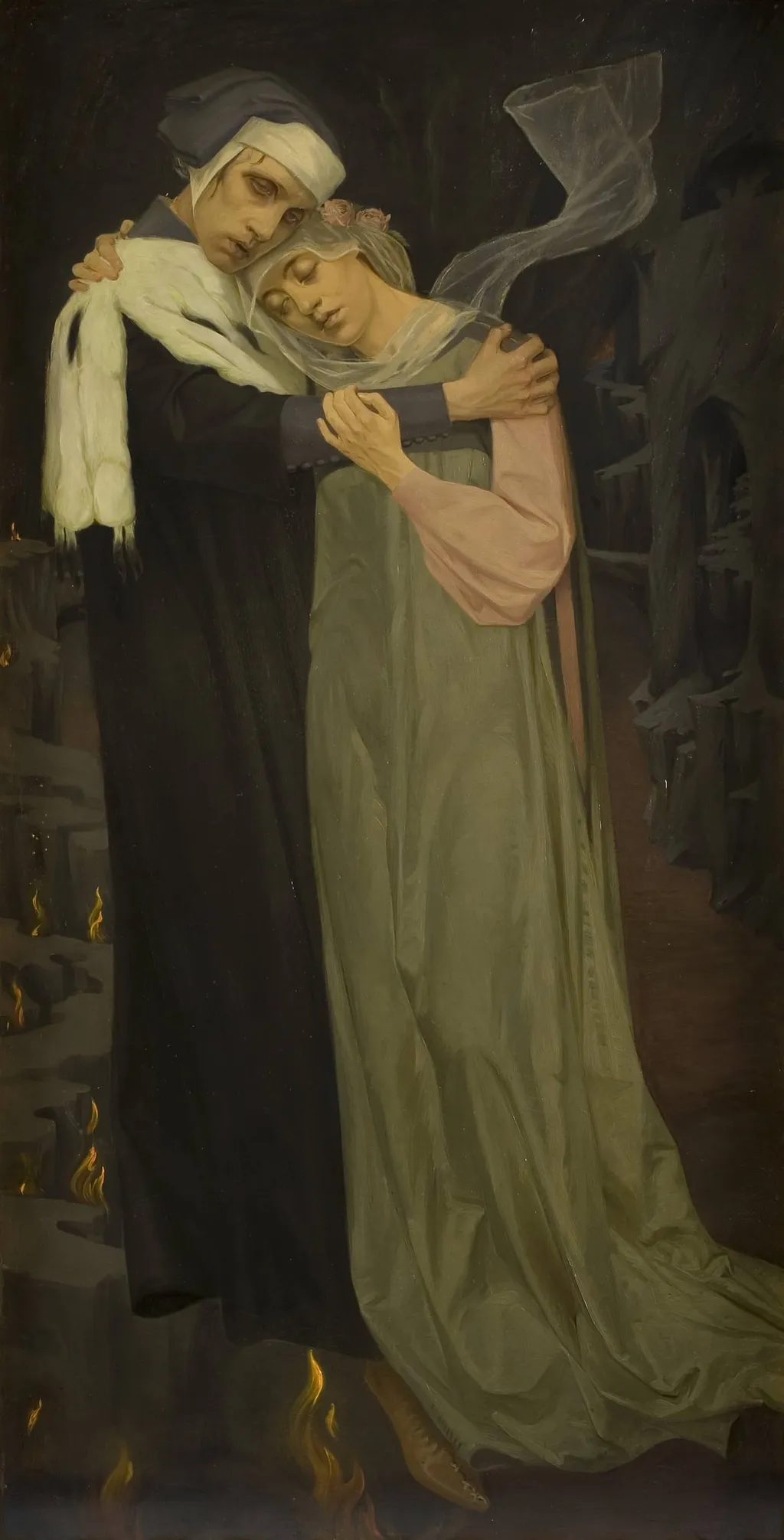 Paolo and Francesca, by Unknown, 1905