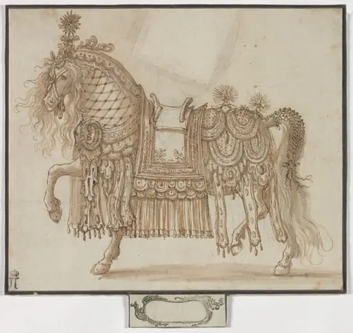 Parade Horse, by Unknown, 1619