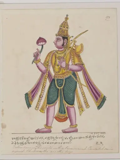 Parasurama Holding an axe and a Lotus Bud, by Unknown