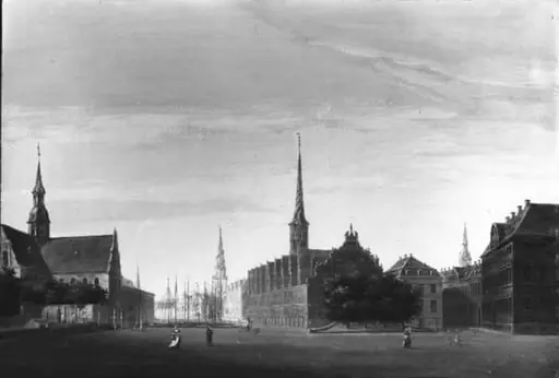 Parti af Børsen, by Unknown, 1850