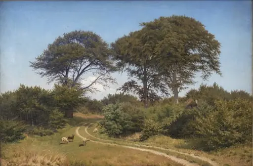Parti af Færgelunden ved Jægerspris, by Unknown
