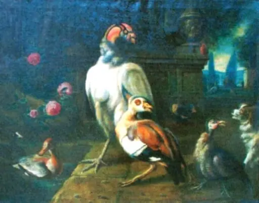 Păsări de curte, by Unknown