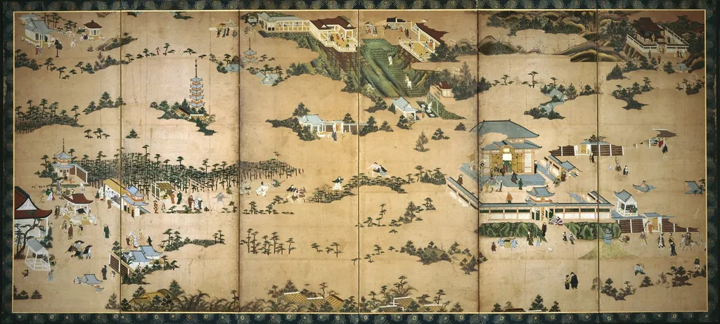 Pastimes and Pleasures in the Eastern Hills of Kyoto, by Unknown, unspecified, 1619