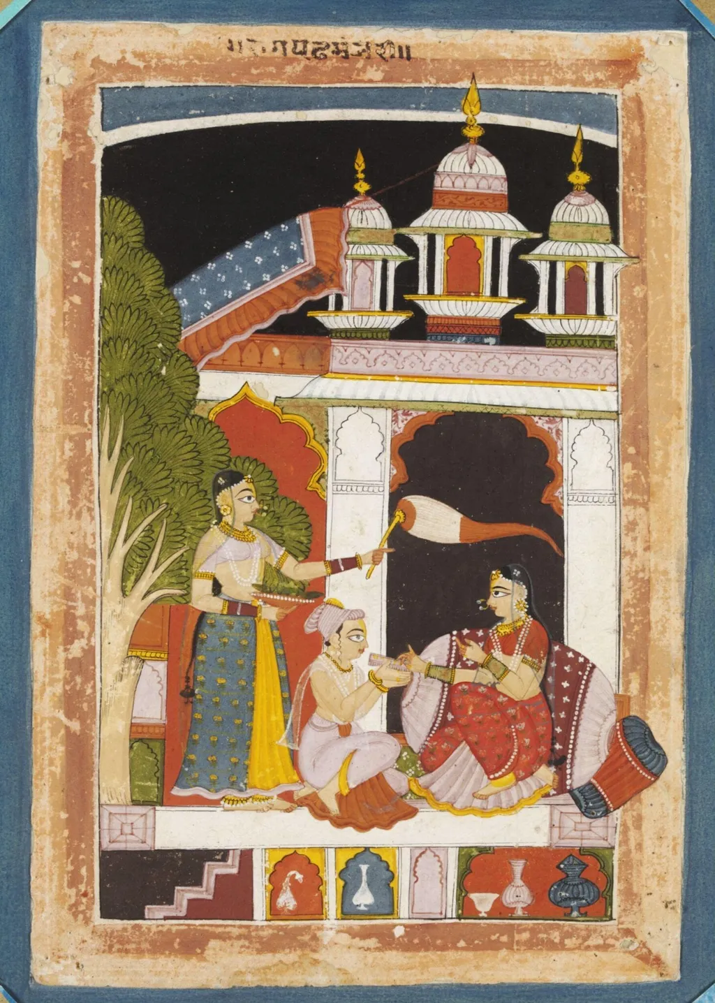 Patamanjari Ragini, by Unknown, paint, 1650