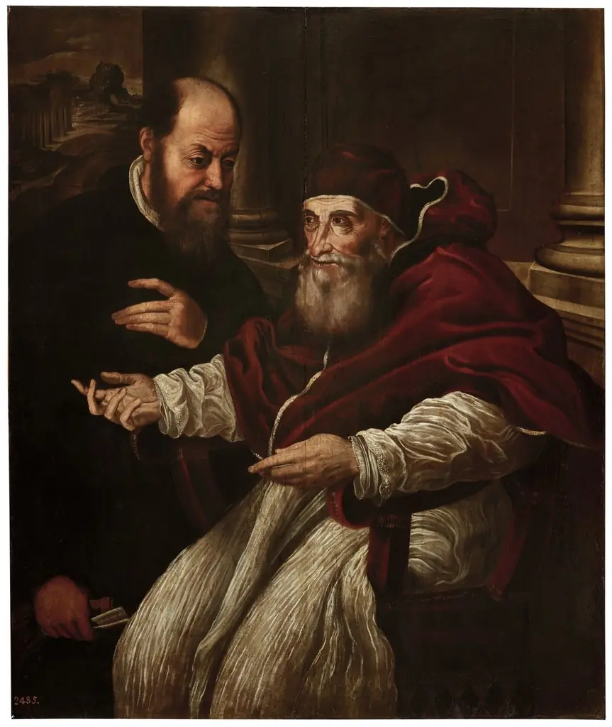 Paul III with a prelate, by Unknown