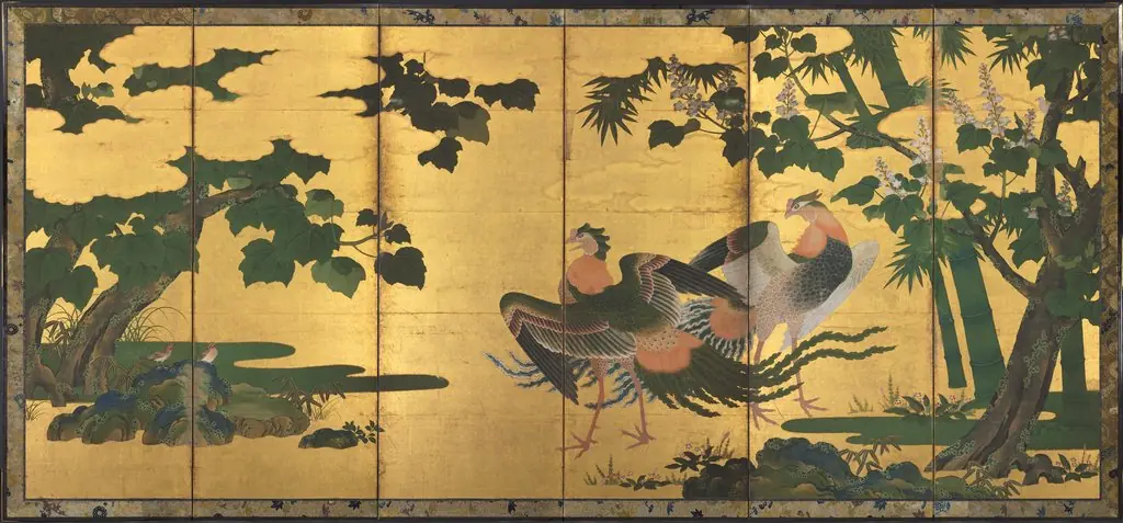 Peafowl and Phoenixes, by Unknown