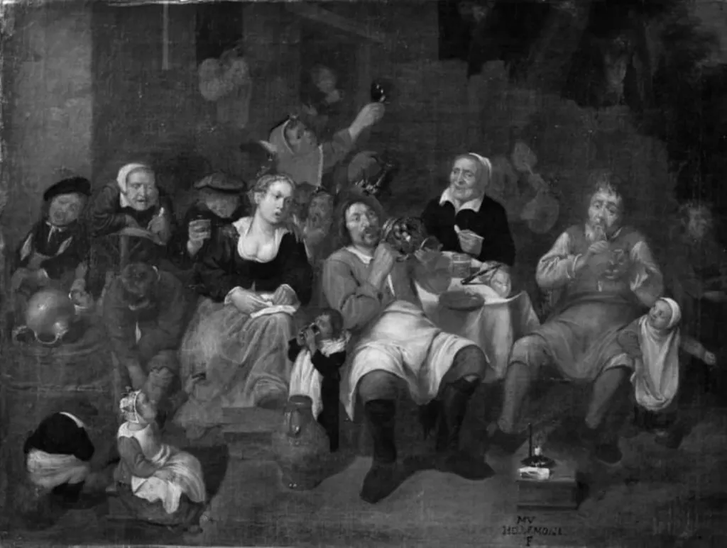 Peasants Merry-Making, by Unknown, 1650