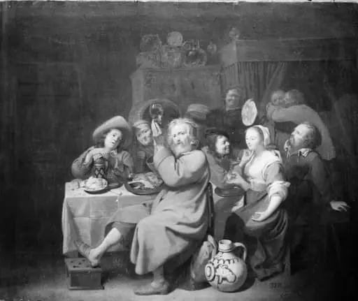 Peasants Merrymaking in a Tavern, by Unknown