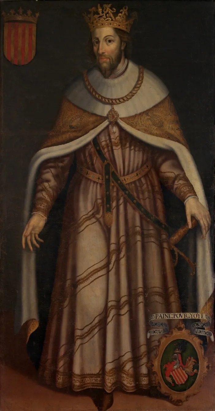 Pedro III El Grande, by Unknown, oil, 1634