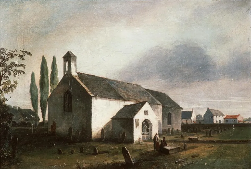 Pembrokeshire church, by Unknown, oil, 1830