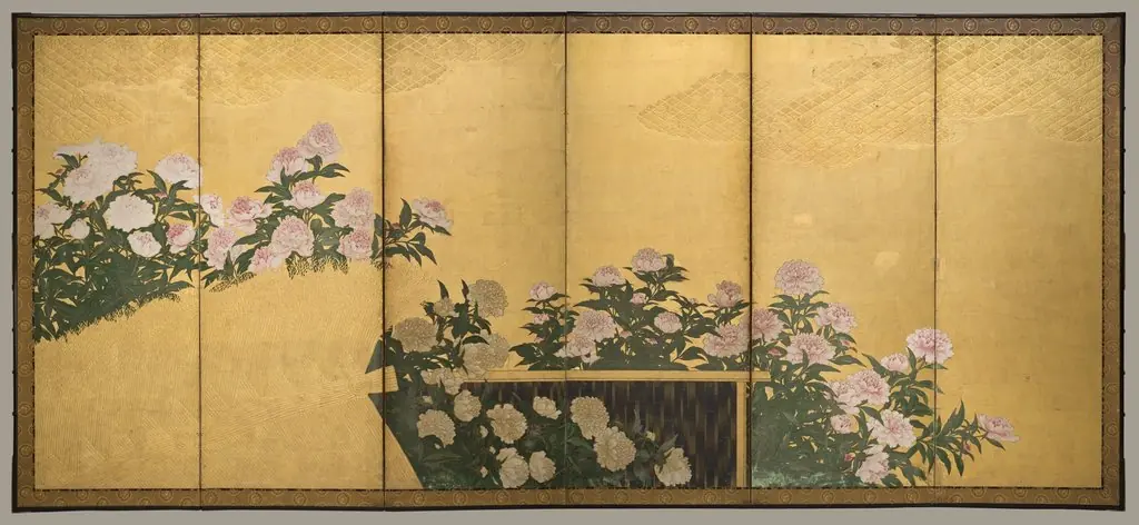 Peonies, by Unknown