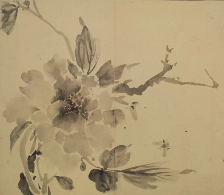 Peony and Bumblebee, by Unknown