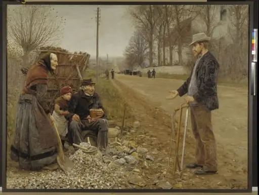 People by a Road, by Unknown