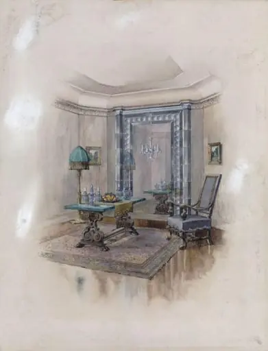 Perspective design for a dining room by William Henry Haynes & Co. London, by Unknown