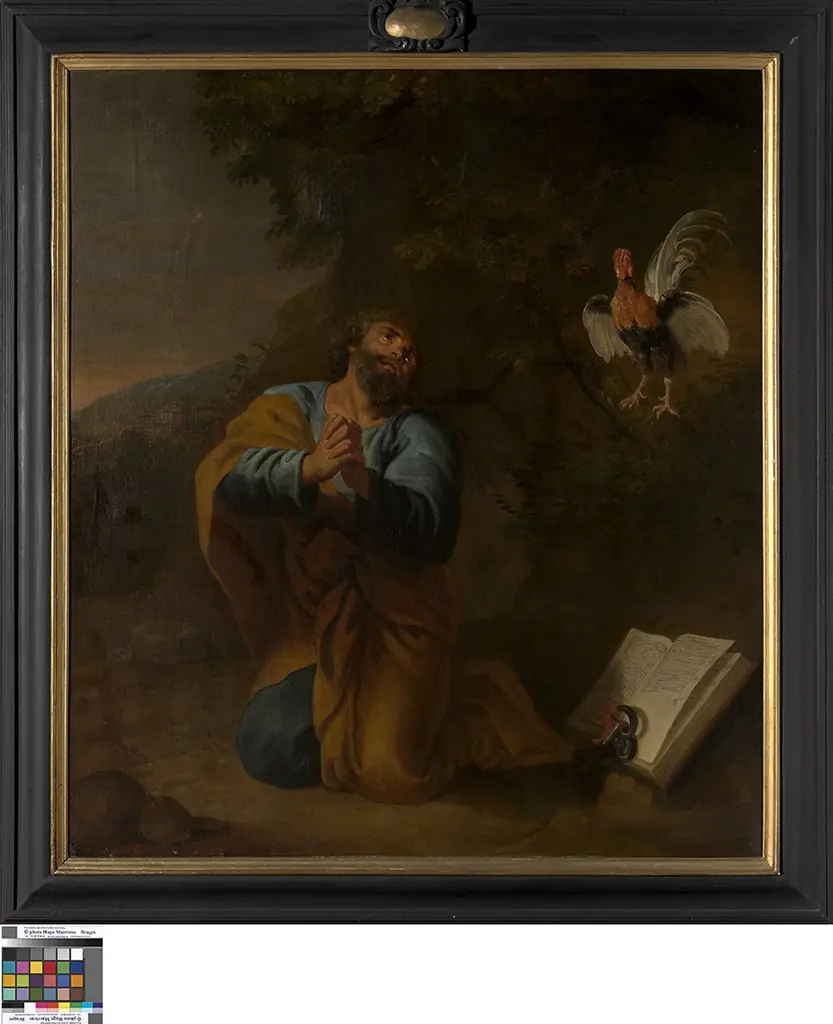 Petrus' berouw, by Unknown, 1701