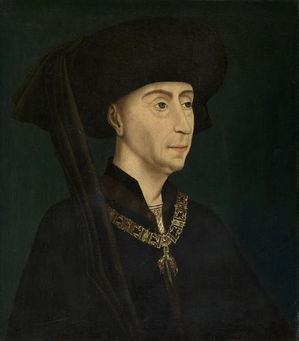 Philip the Good, by Unknown, oil, 1496