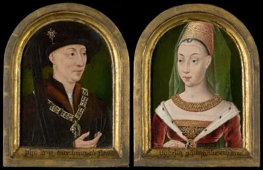Philip the Good, Duke of Burgundy; Isabelle of Bourbon (?), by Unknown