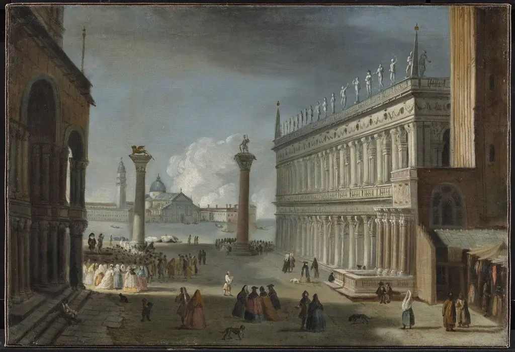 Piazettaen i Venezia, by Unknown