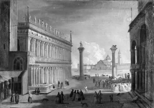 Piazettaen i Venezia, by Unknown