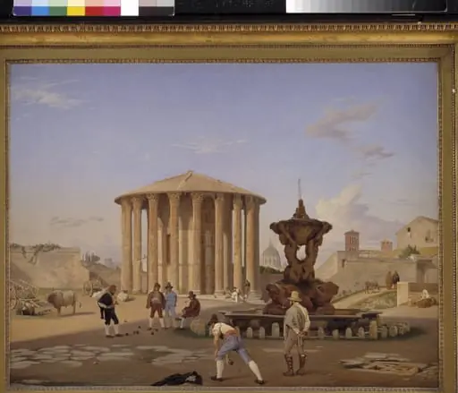Piazza della Bocca della Verità with the so-called Vesta Temple in Rome, by Unknown