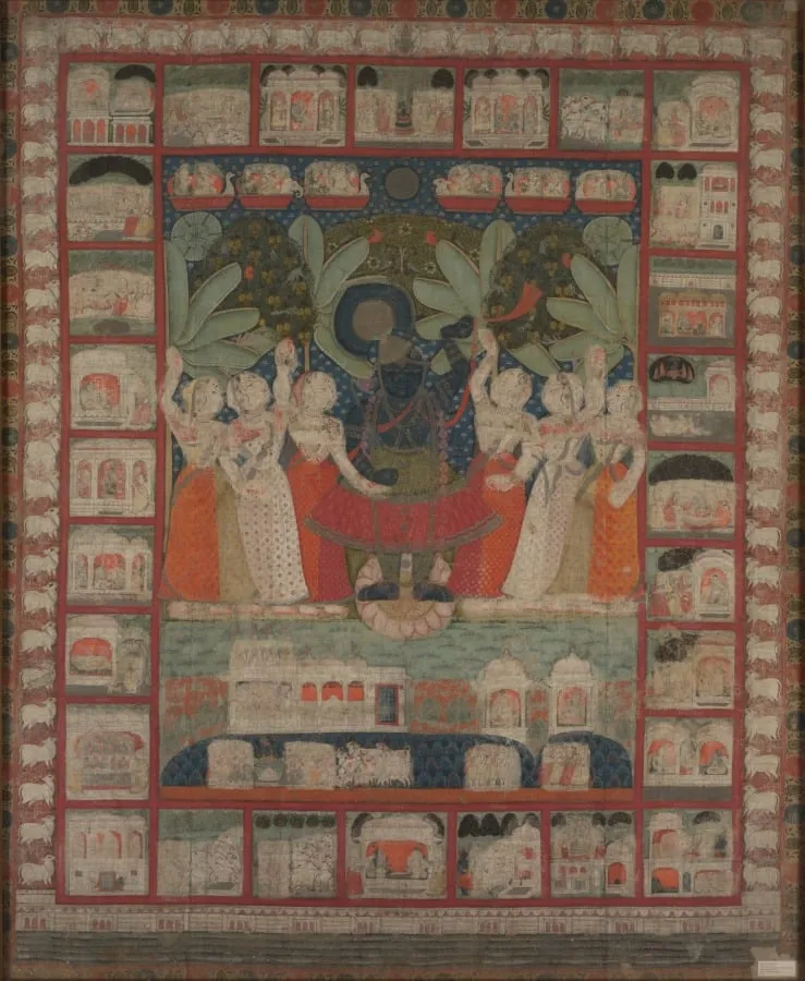 Pichvai of Shri Nathji, by Unknown, unspecified, 1838