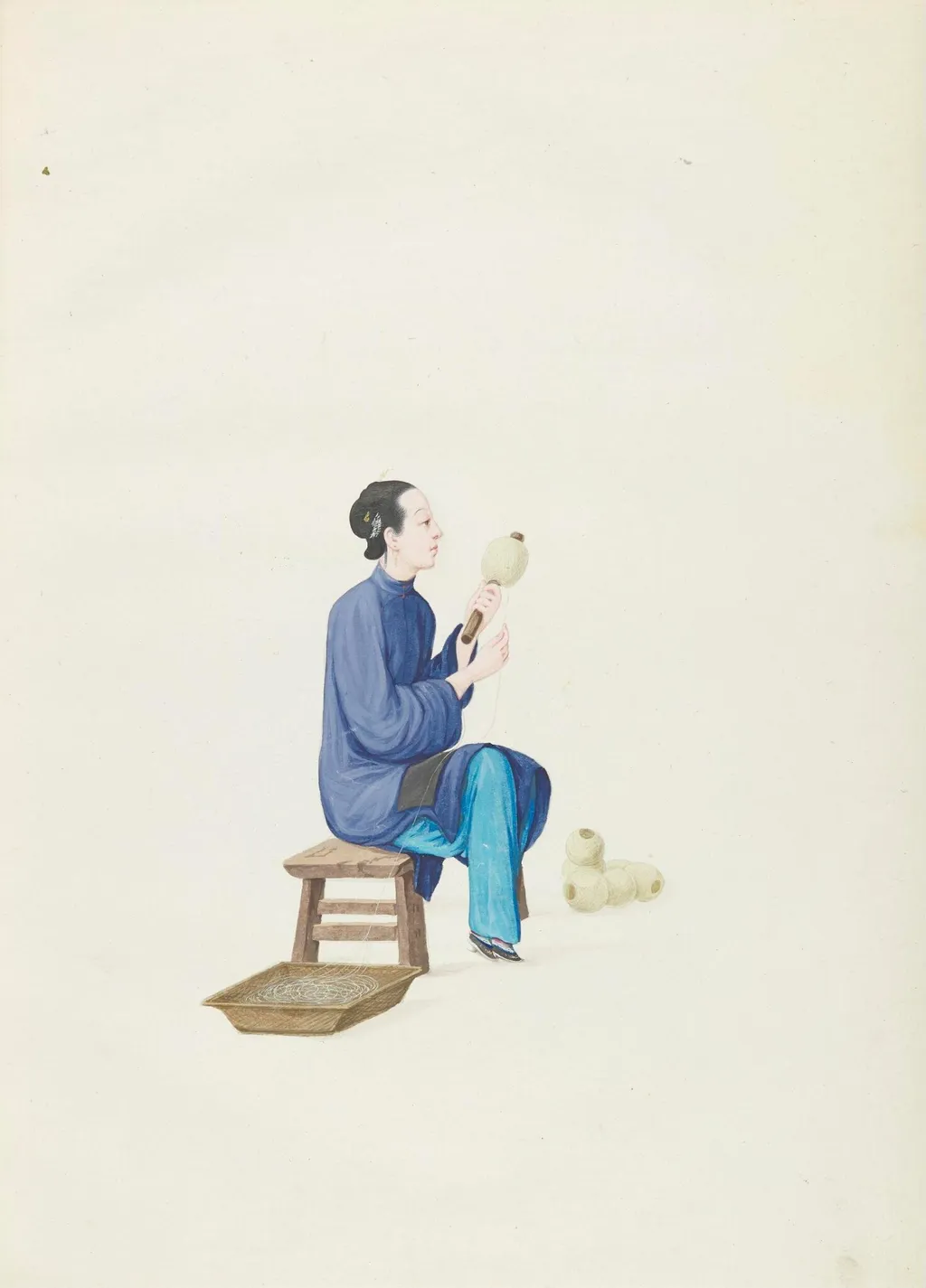 Plaiting Cord, by Unknown, paint, 1800