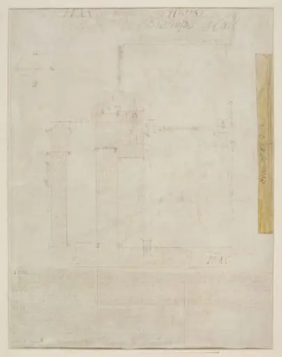 Plan of the Farm House at the East End of Bishop's Hall, by Unknown