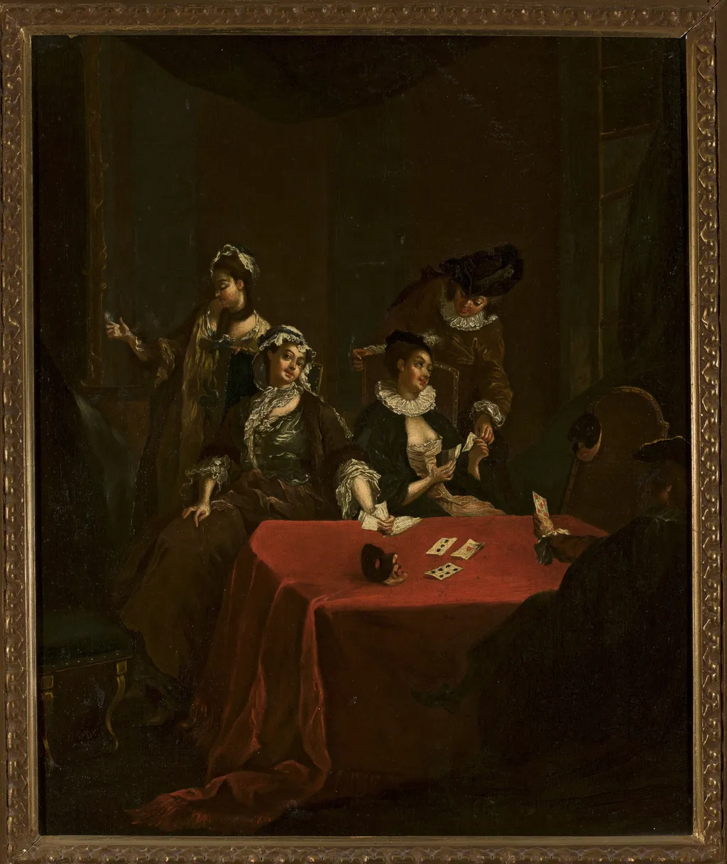 Playing cards, by Unknown, oil, 1737