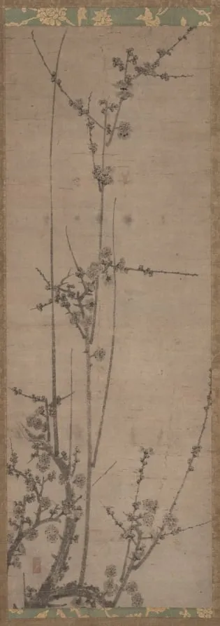 Plum Blossoms, by Unknown, unspecified, 1364