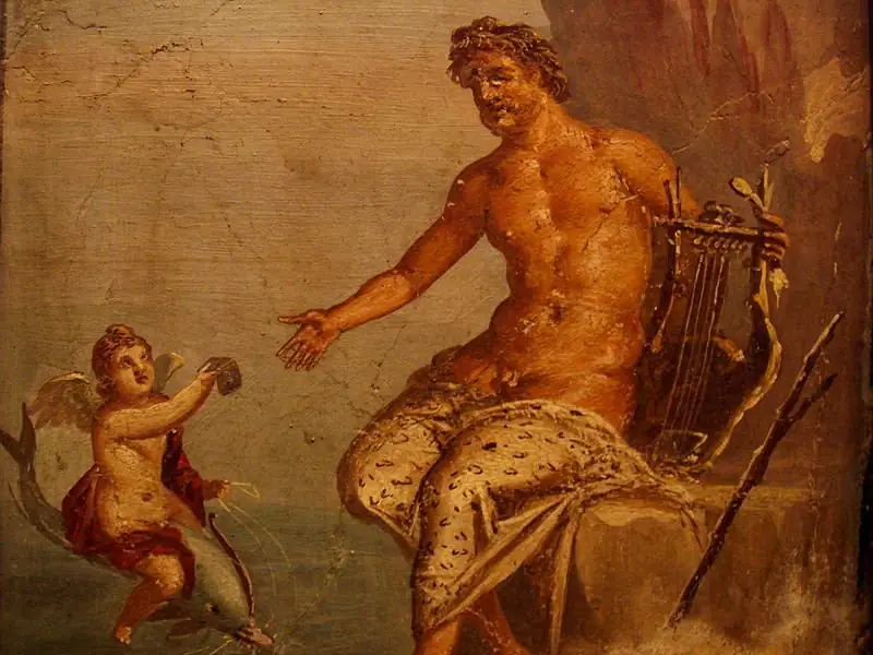 Polyphemus receives a letter from Galatea., by Unknown