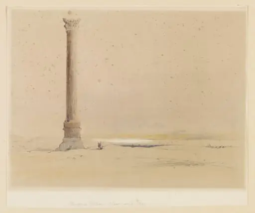 Pompey's Pillar Alexandria', by Unknown